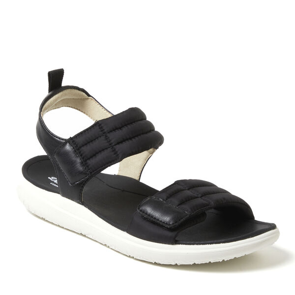 dearfoams Women's Thea Quarter Strap Sandal