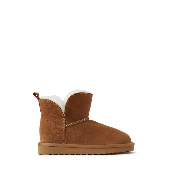Dearfoams Kid's Fireside By Dearfoams Bunbury Genuine Shearling Boot