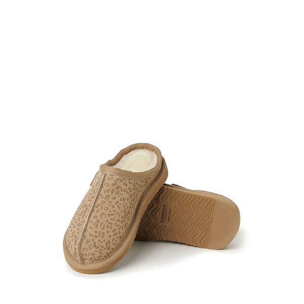 Dearfoams Kid's Fireside By Dearfoams Dempsey Genuine Shearling Clog Slipper
