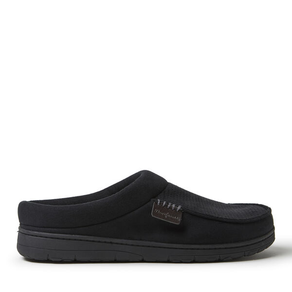 Dearfoams Men's Brendan Perforated Microsuede Moc Toe Clog