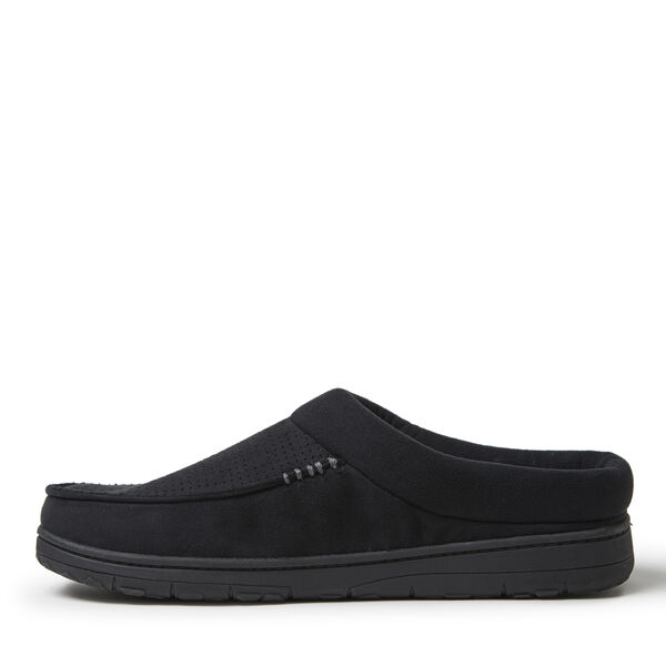 Dearfoams Men's Brendan Perforated Microsuede Moc Toe Clog