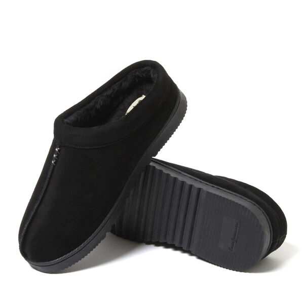 Dearfoams Men's Dean Genuine Suede Clog With Prayer Seam