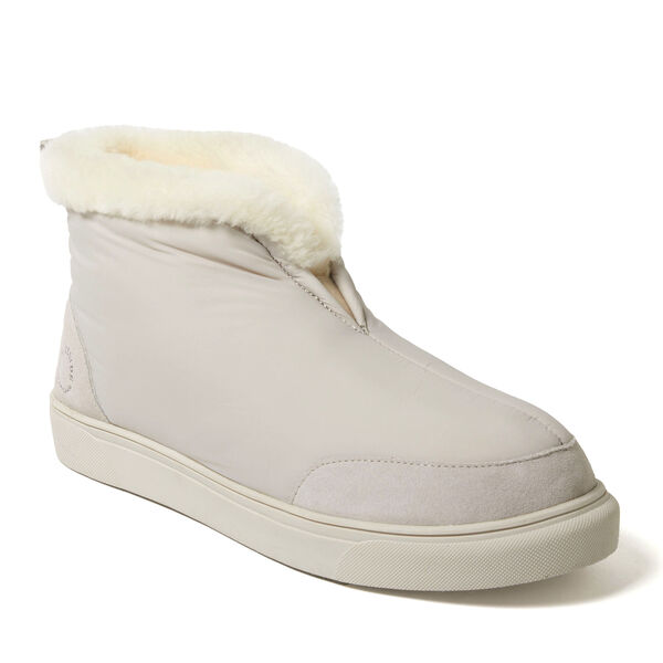 Dearfoams Men's Fireside By Dearfoams Shearling Warm Up Bootie