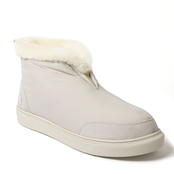 dearfoams Men's Fireside by Dearfoams Shearling Warm Up Bootie