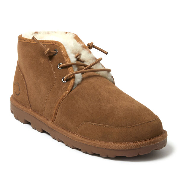 dearfoams Men's Fireside by Dearfoams Shepparton Ez Lace Up Boot