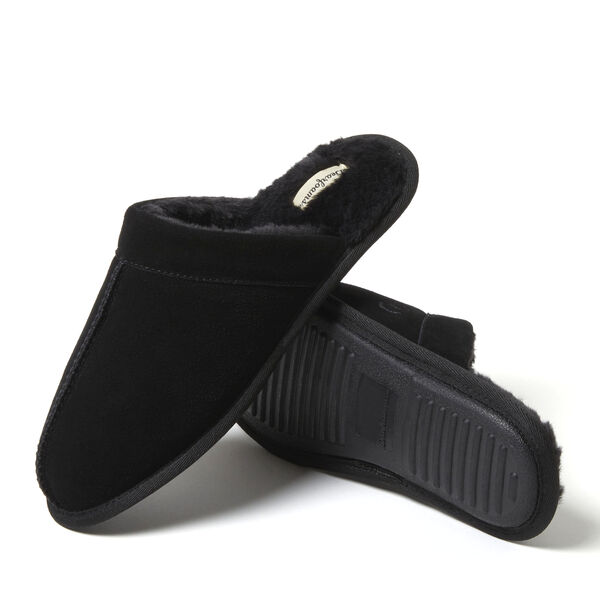 Dearfoams Men's Kirk Genuine Suede Scuff With Prayer Seam