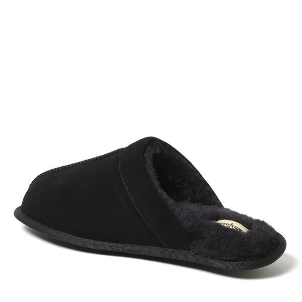 Dearfoams Men's Kirk Genuine Suede Scuff With Prayer Seam