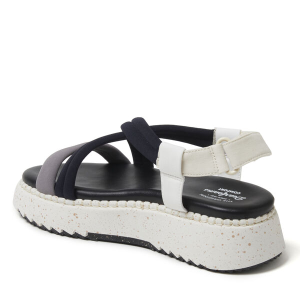 Dearfoams Women's Daylen Adjustable Strap Platform Sandal