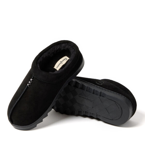 Dearfoams Women's Doreen Genuine Suede Clog With Prayer Seam