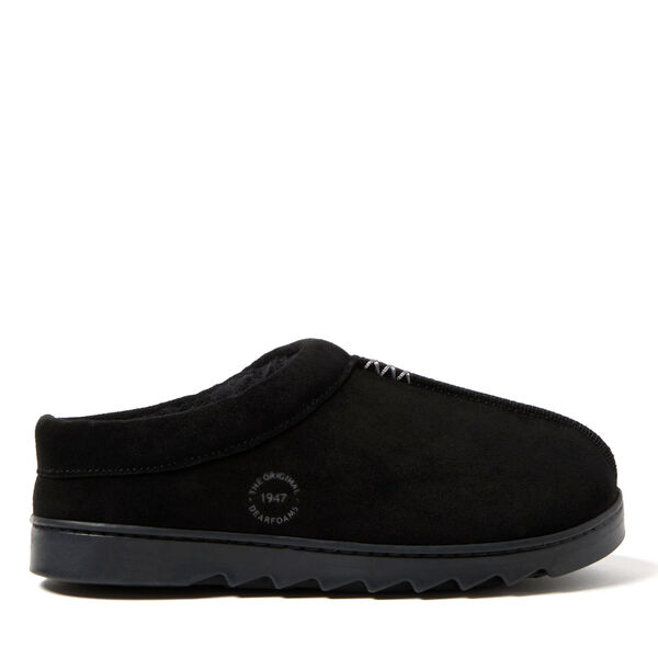 Dearfoams Women's Doreen Genuine Suede Clog With Prayer Seam