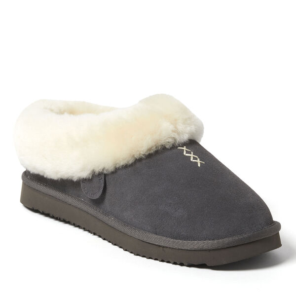 dearfoams Women's Fireside by Dearfoams Adelaide Genuine Shearling Clog Slipper