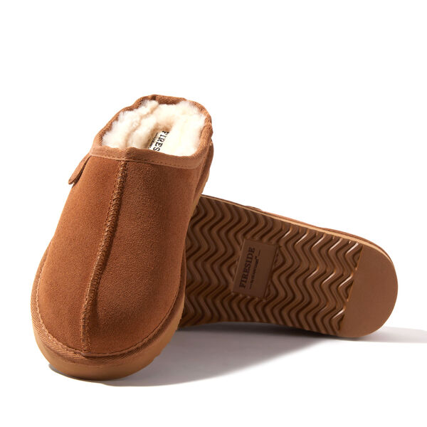 Dearfoams Women's Fireside By Dearfoams Greta Genuine Shearling Clog