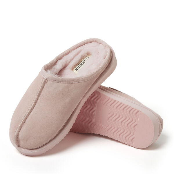 Dearfoams Women's Fireside By Dearfoams Greta Genuine Shearling Clog