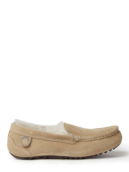 Dearfoams Women's Fireside By Dearfoams Mel Genuine Shearling Moccasin