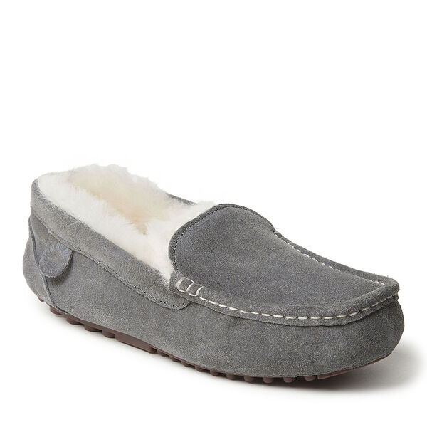 dearfoams Women's Fireside by Dearfoams Mel Genuine Shearling Moccasin