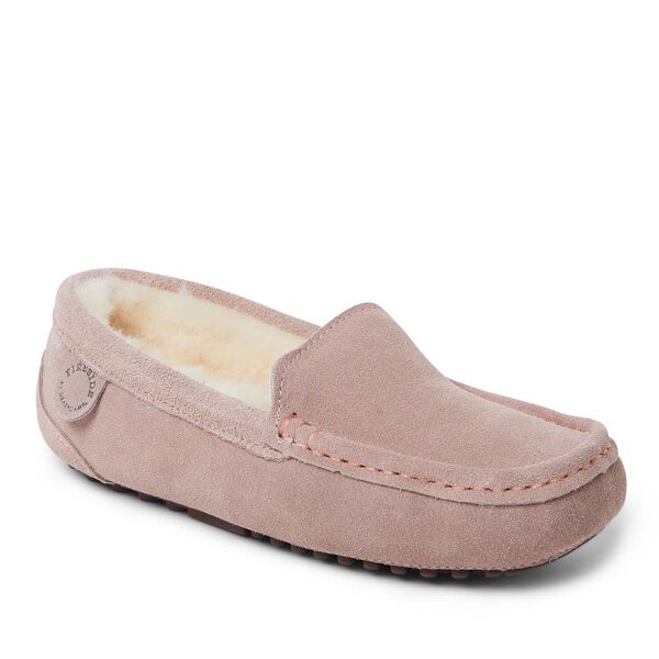 dearfoams Women's Fireside by Dearfoams Mel Genuine Shearling Moccasin
