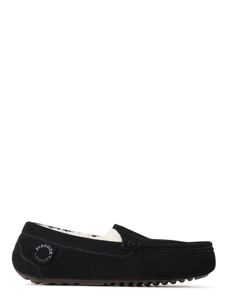 Dearfoams Women's Fireside By Dearfoams Mel Genuine Shearling Moccasin