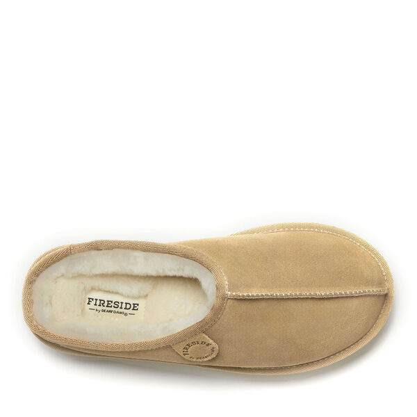 Dearfoams Women's Fireside By Dearfoams Queenstown Platform Genuine Shearling Clog