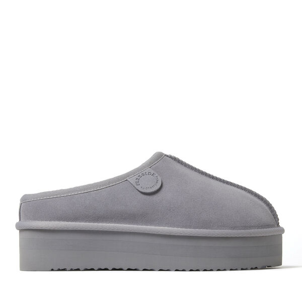 Dearfoams Women's Fireside By Dearfoams Queenstown Platform Genuine Shearling Clog