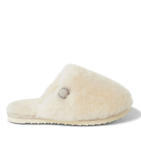 Dearfoams Women's Fireside By Dearfoams Shelly Beach Genuine Shearling Scuff