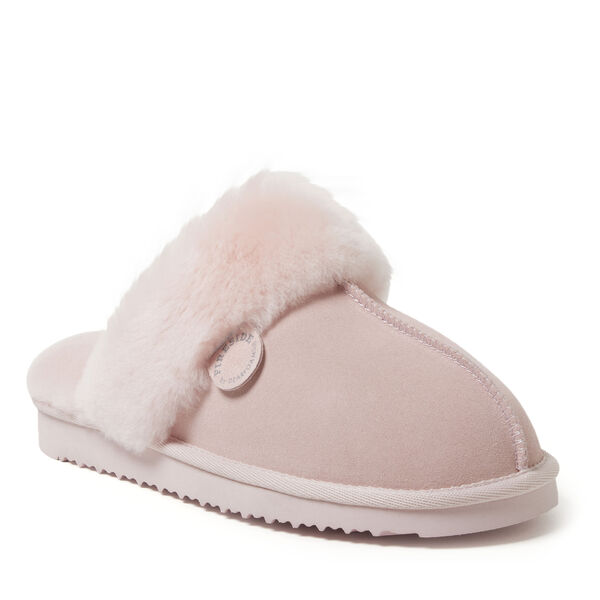 dearfoams Women's Fireside By Dearfoams Sydney Genuine Shearling Scuff