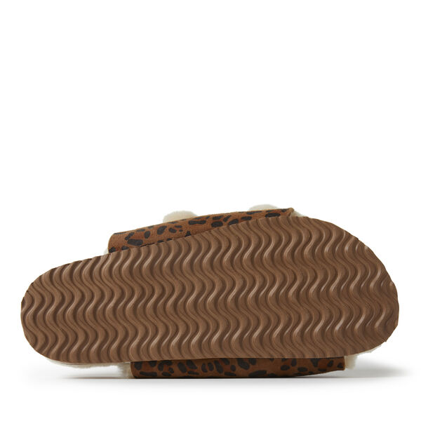 Dearfoams Women's Fireside By Dearfoams Tamworth Cork Molded Footbed Double Band Slide