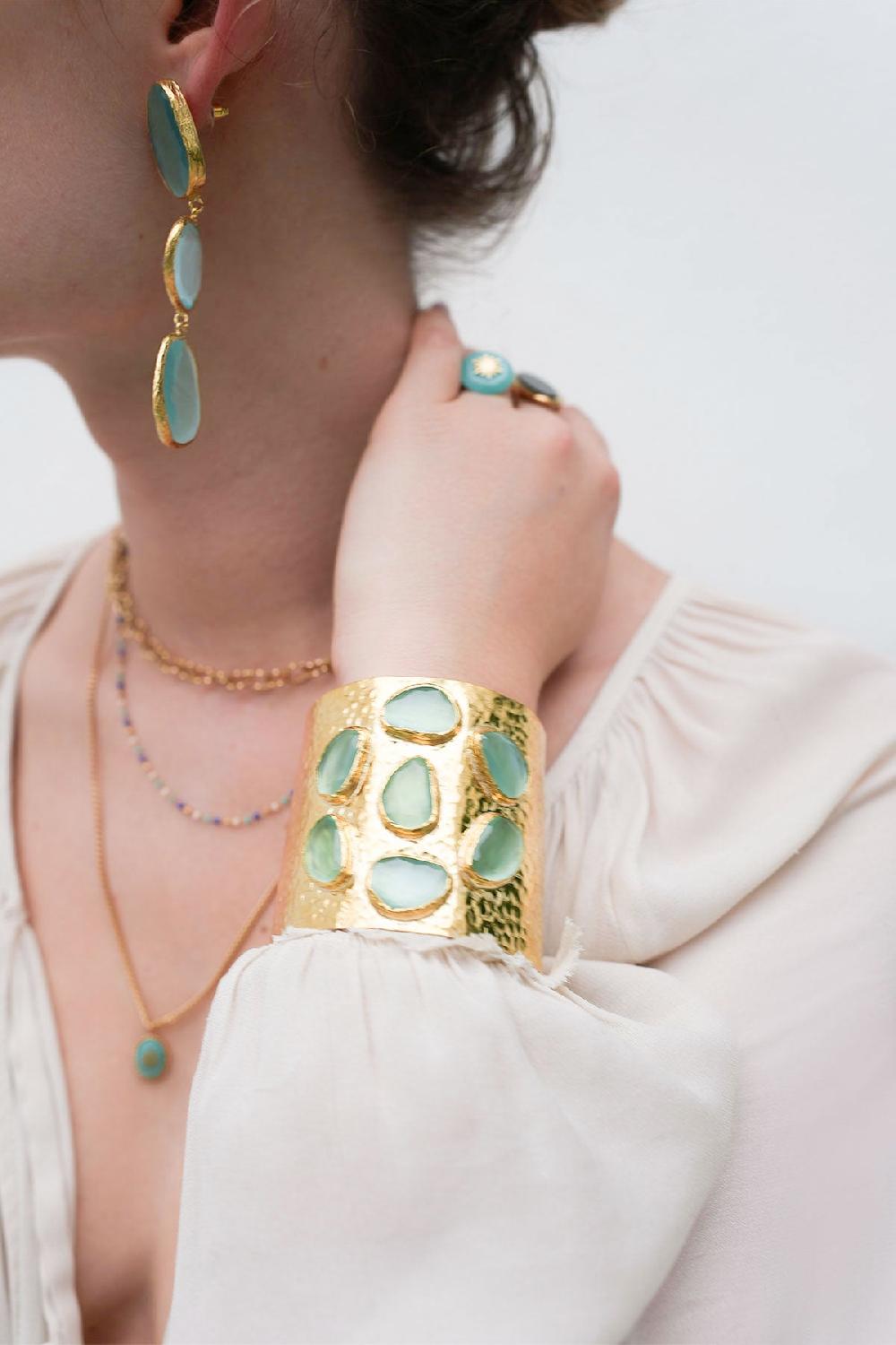 Debbie Katz Aida (Cat Eye Stone Turquoise)