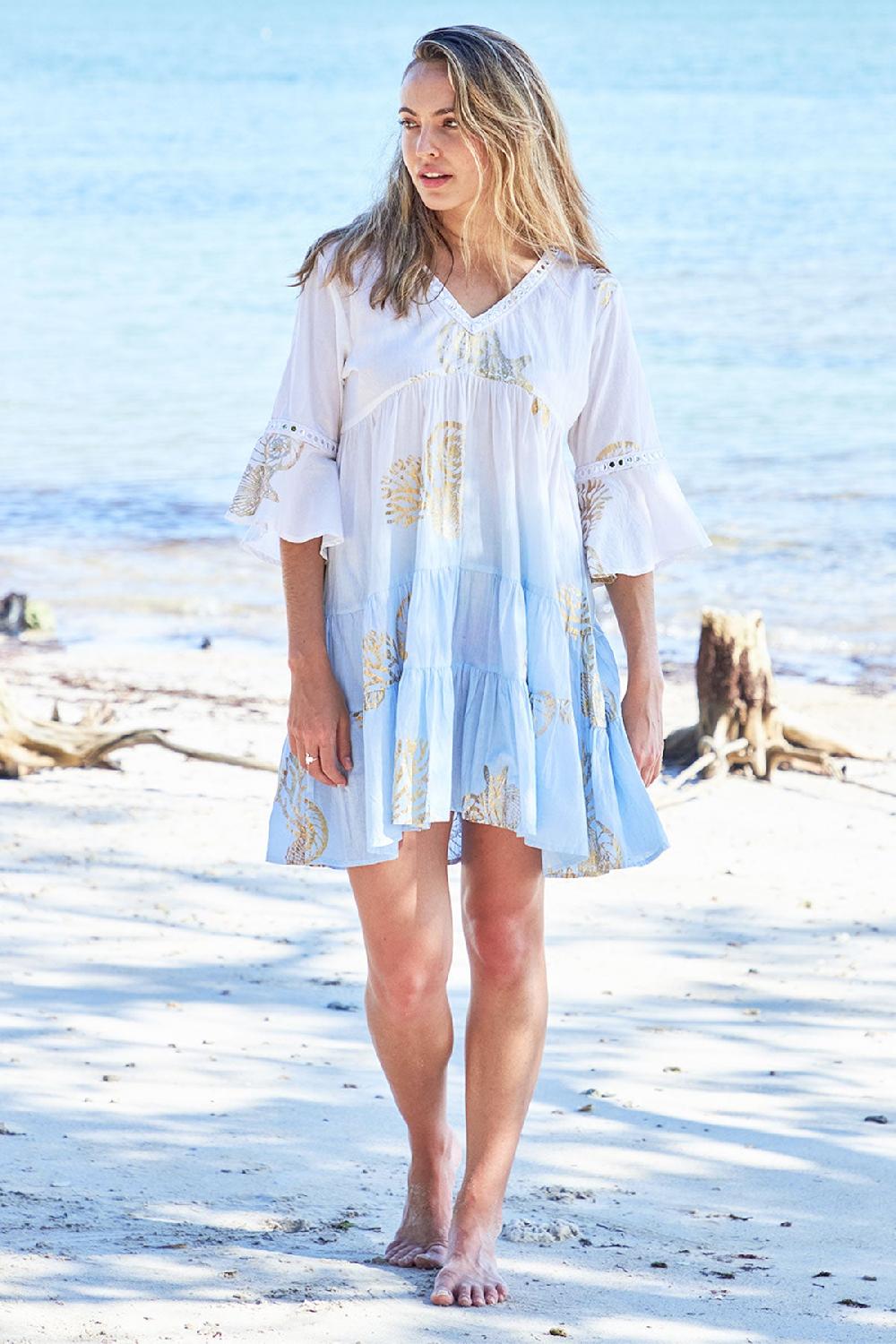 debbie katz Akoya Dress Blue