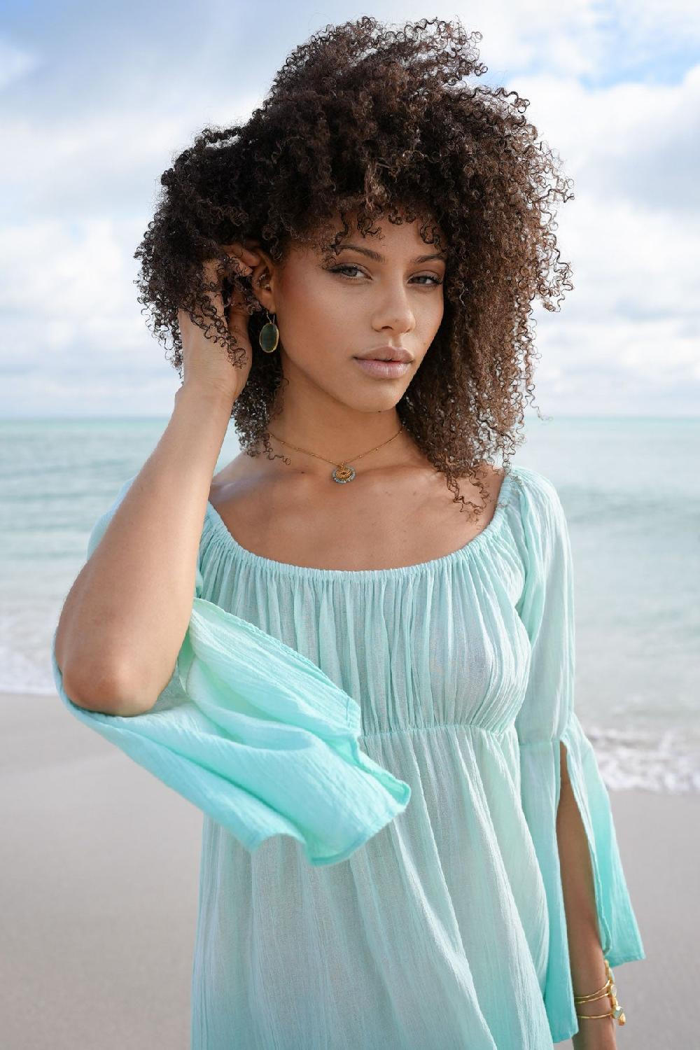 Debbie Katz Alani Dress Aqua