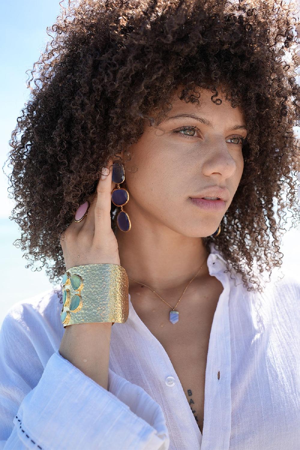 Debbie Katz Alara (Cat Eye Stone Blue)