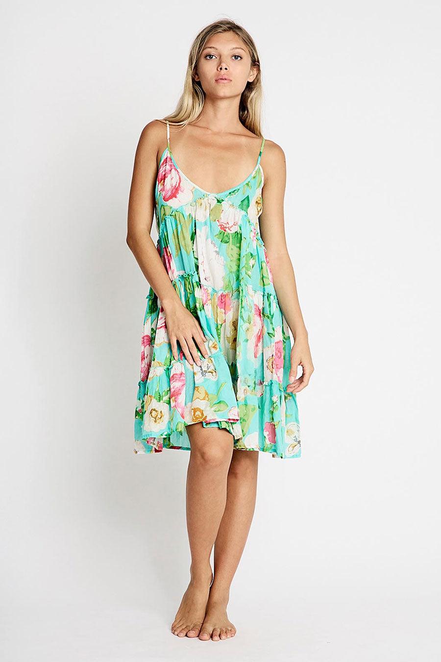 Debbie Katz Amelie Strap Dress Sea