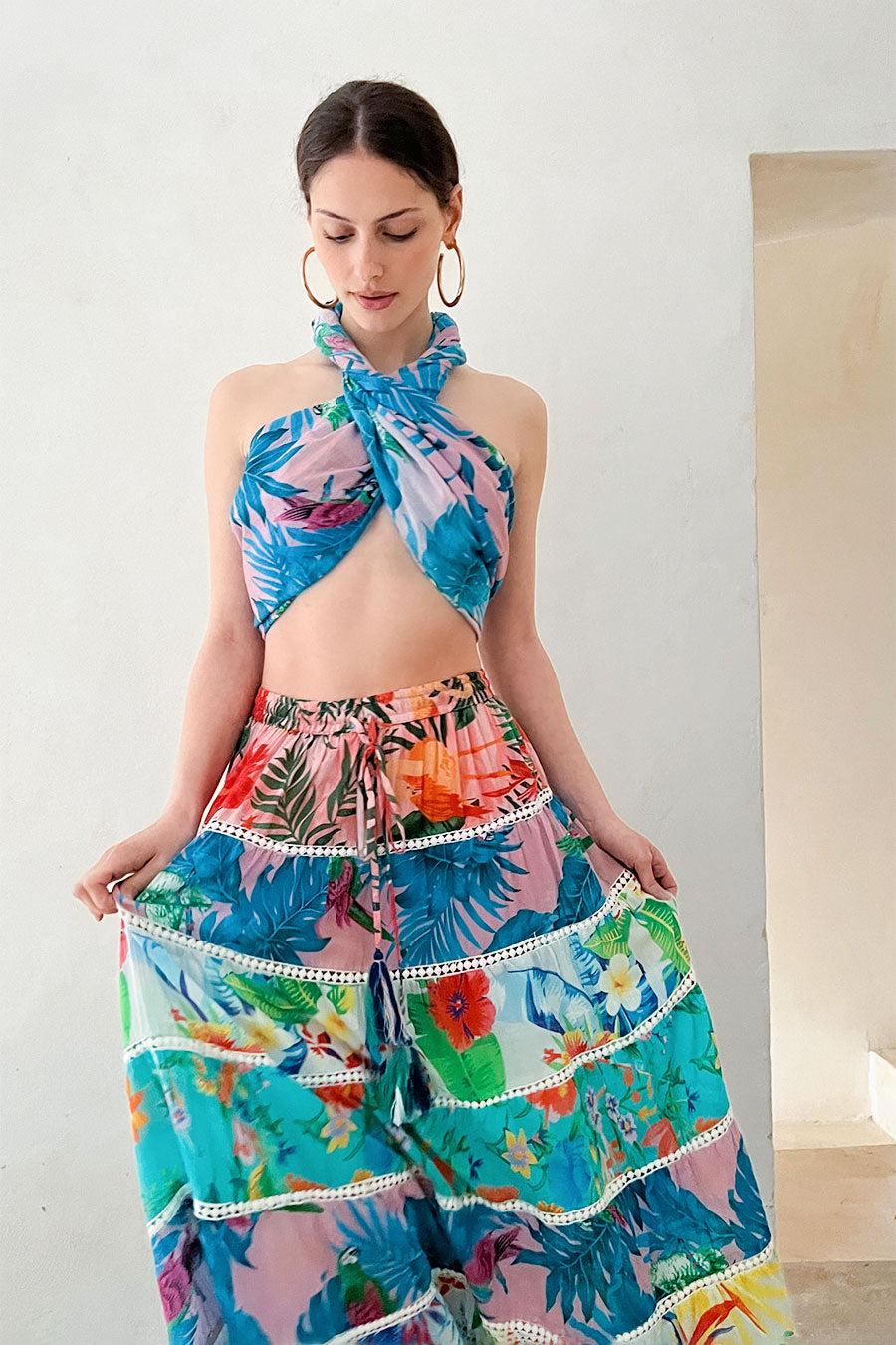 Debbie Katz Anita Maxi Boho Skirt