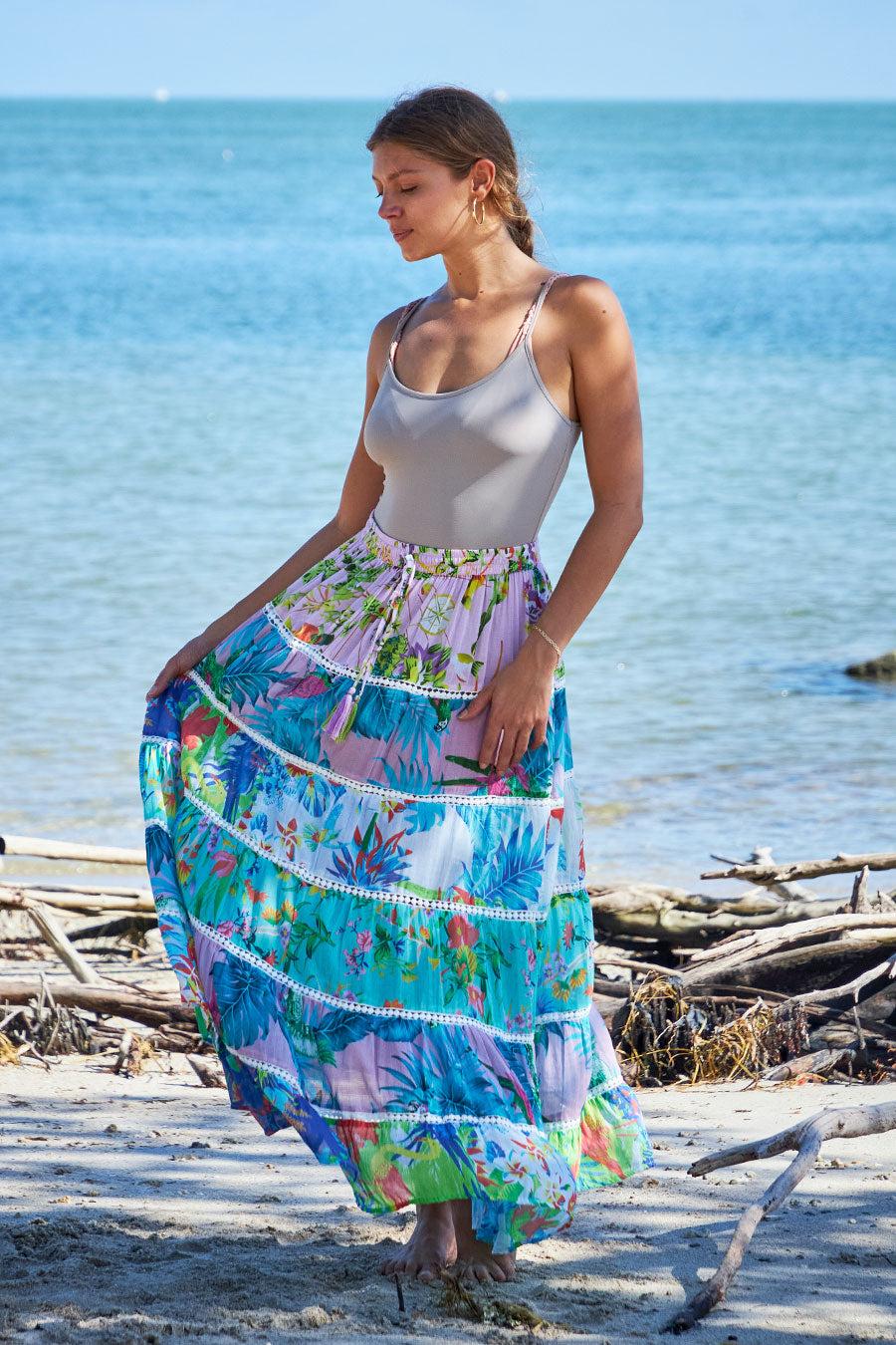 Debbie Katz Anita Maxi Boho Skirt