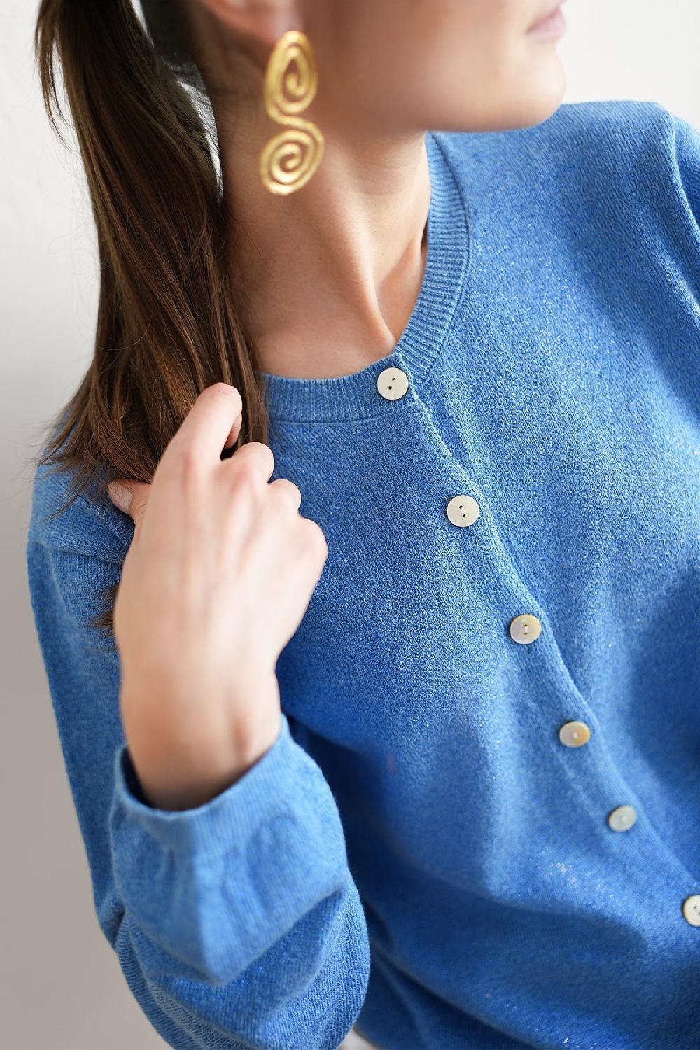 Debbie Katz Aura Blue Lurex