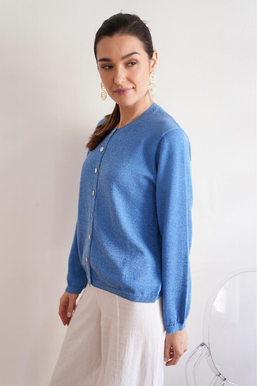 Debbie Katz Aura Blue Lurex