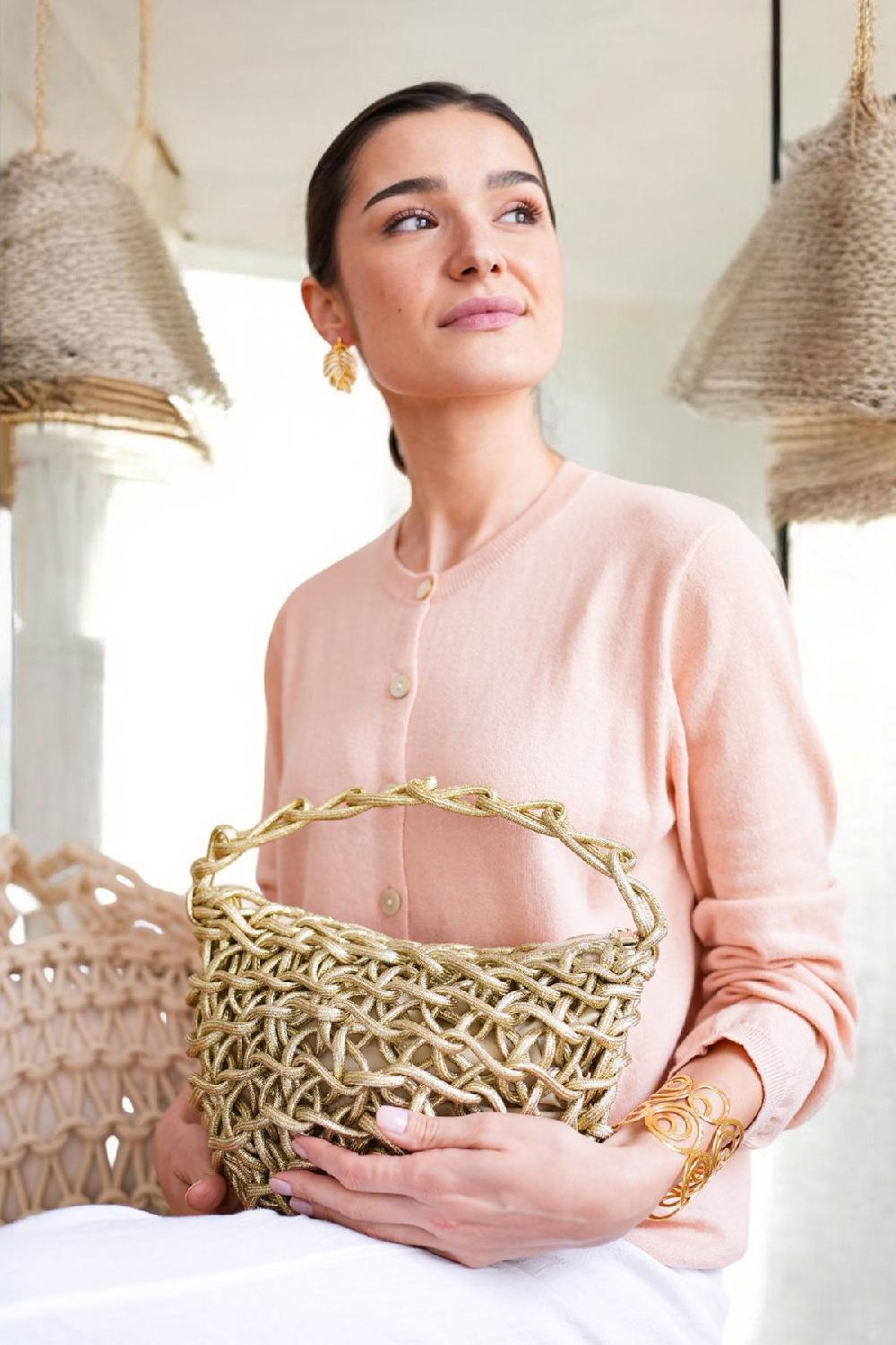 Debbie Katz Aura Peach Lurex