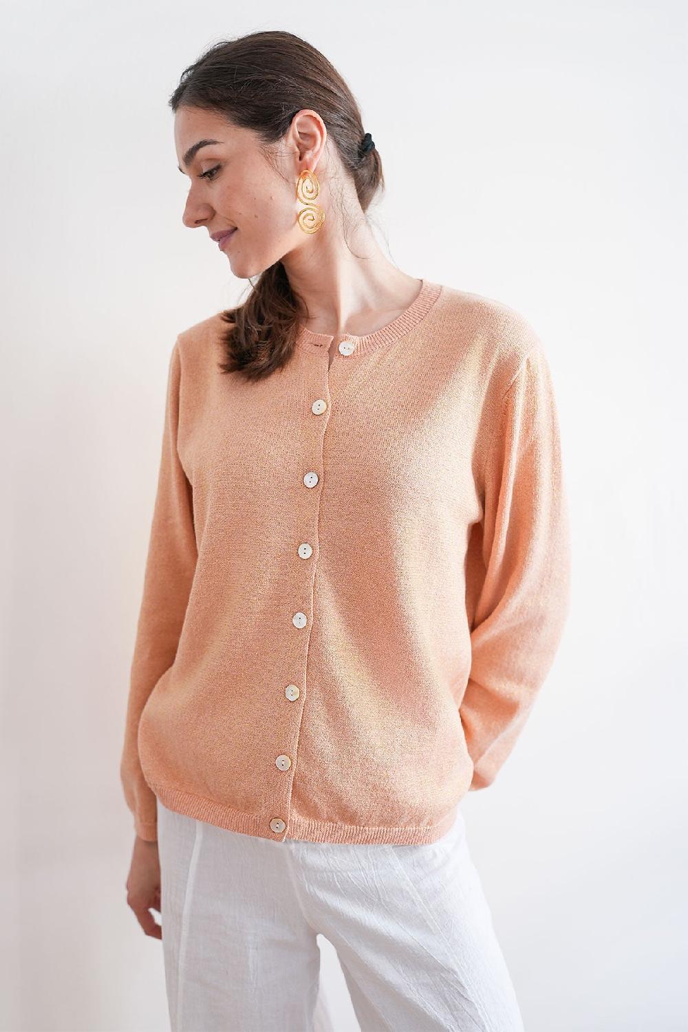 Debbie Katz Aura Peach Lurex