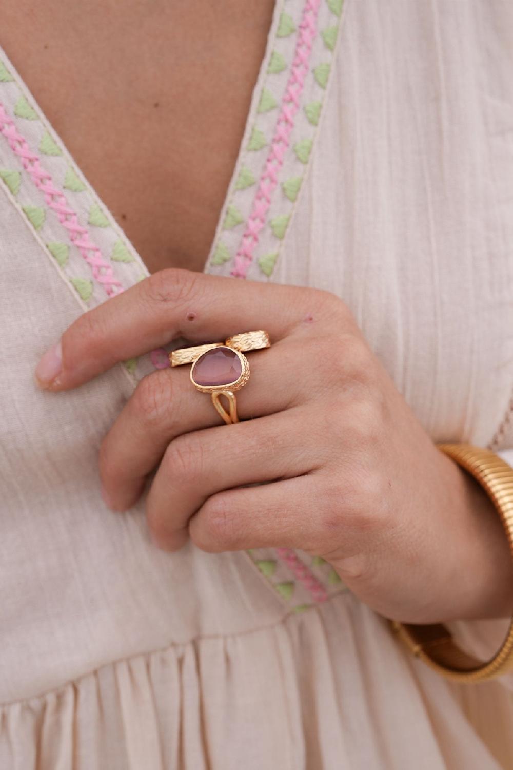 Debbie Katz Avra (Cat Eye Stone Blush)