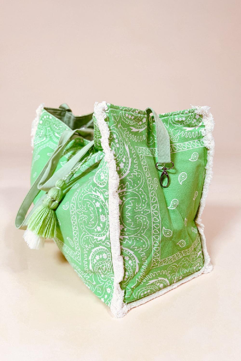 Debbie Katz Bandana Bag Apple Green