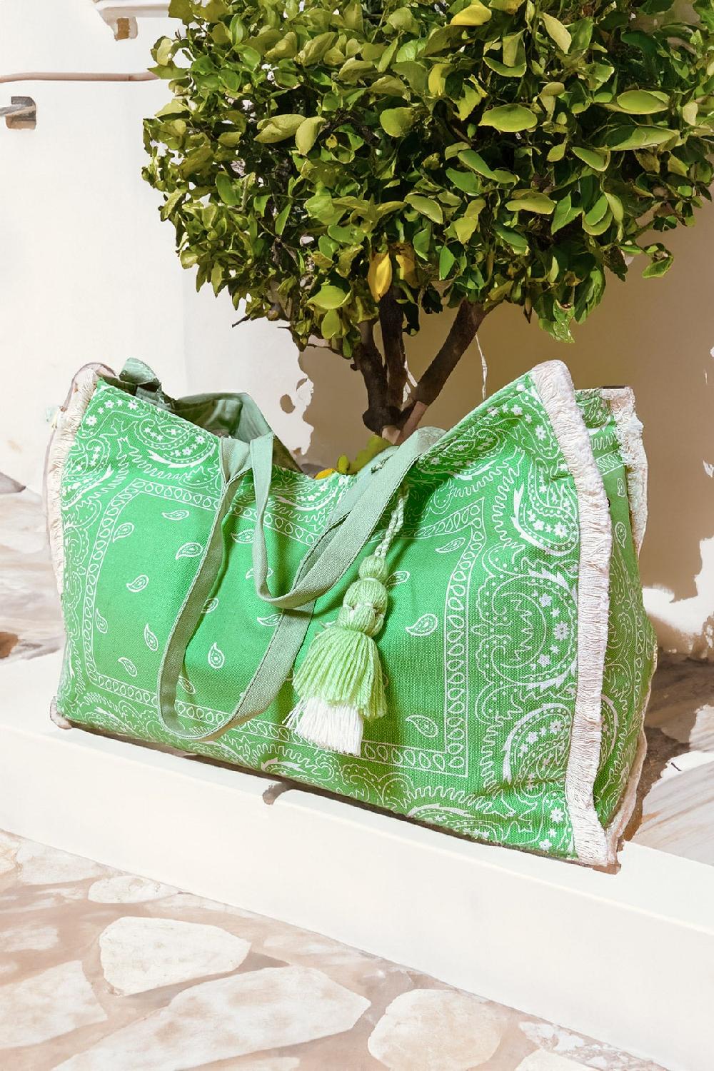 debbie katz Bandana Bag Apple Green