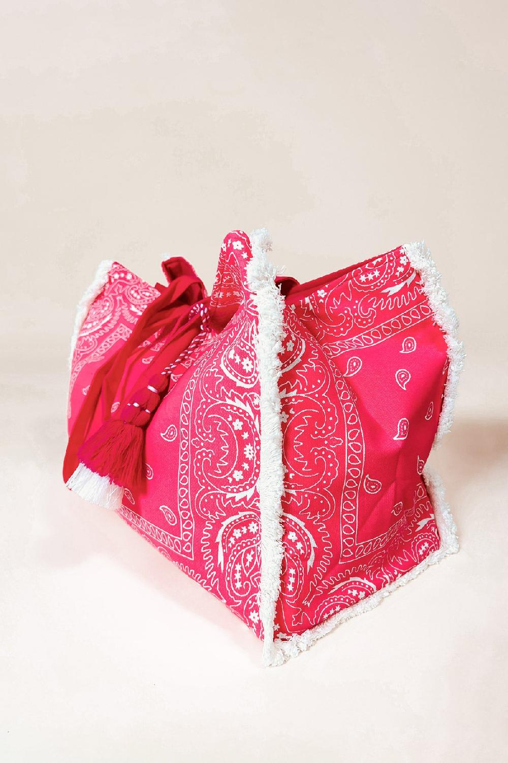 debbie katz Bandana Bag Pink