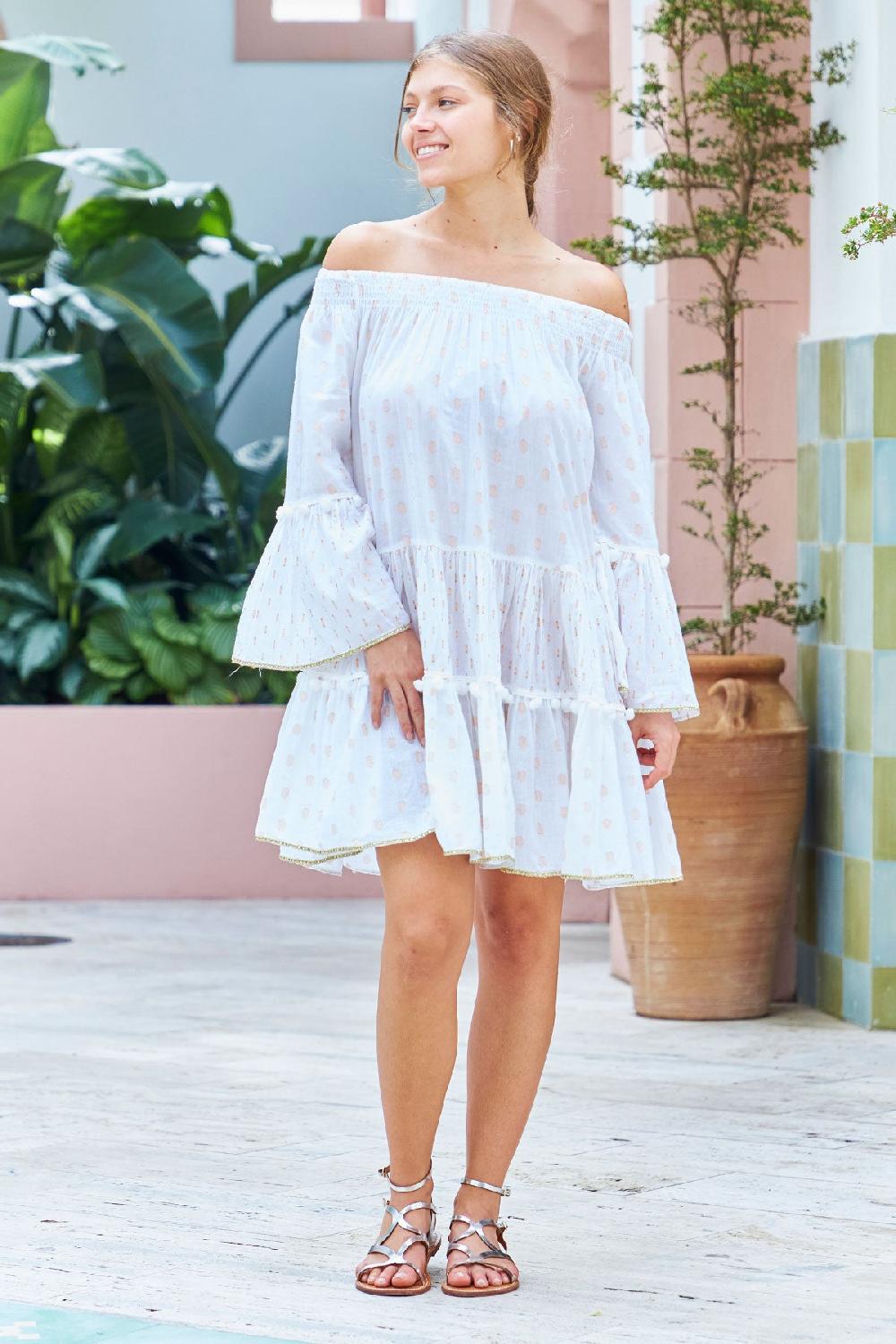 Debbie Katz Bea Dress White