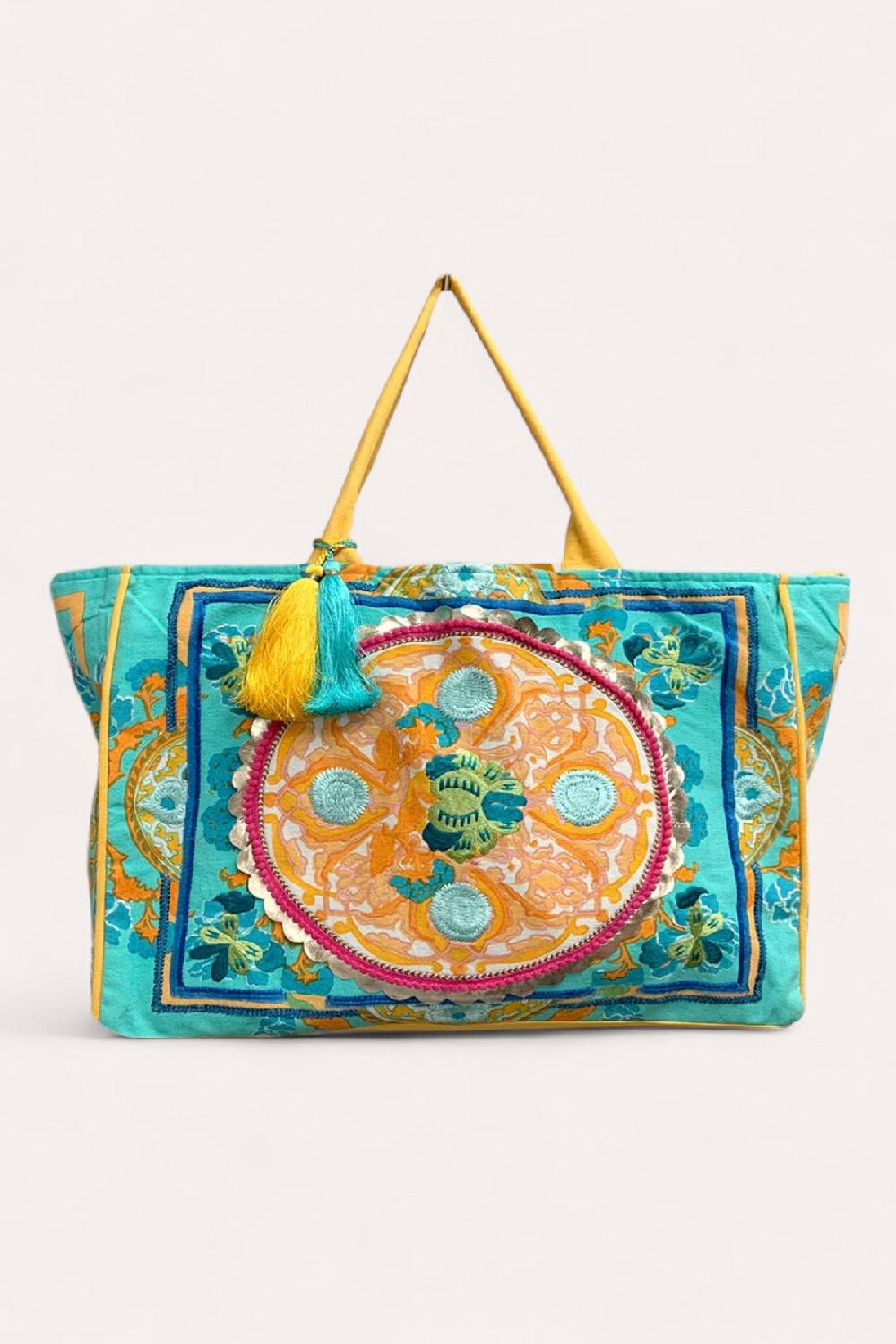 debbie katz Boho bag aqua