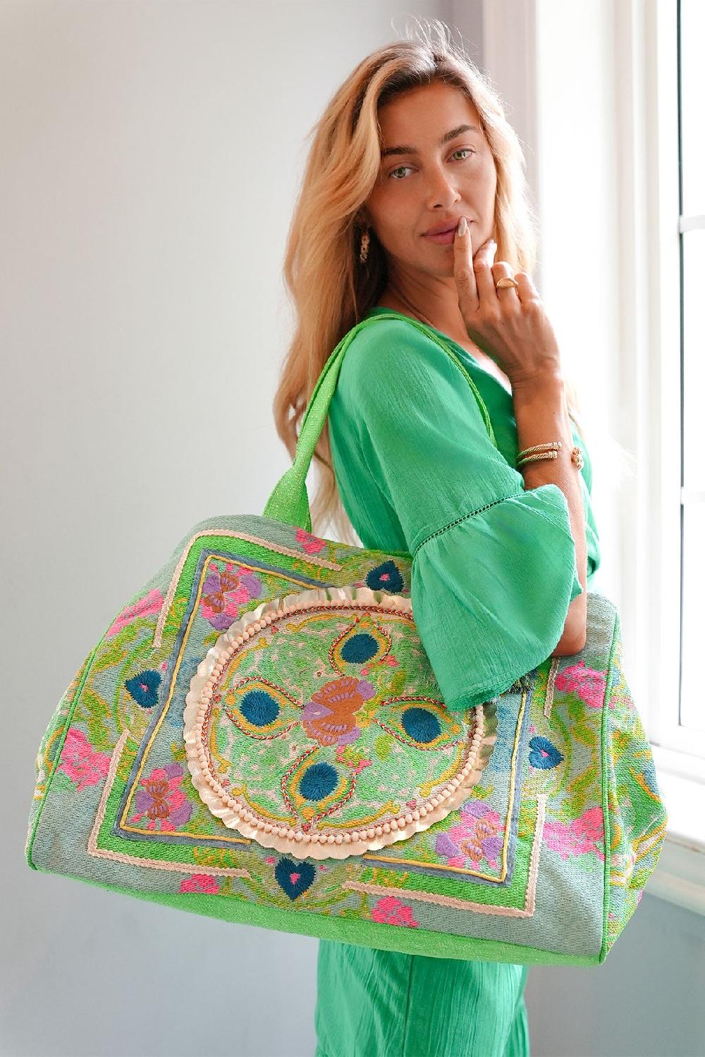 Debbie Katz Boho Bag Lurex Ocean