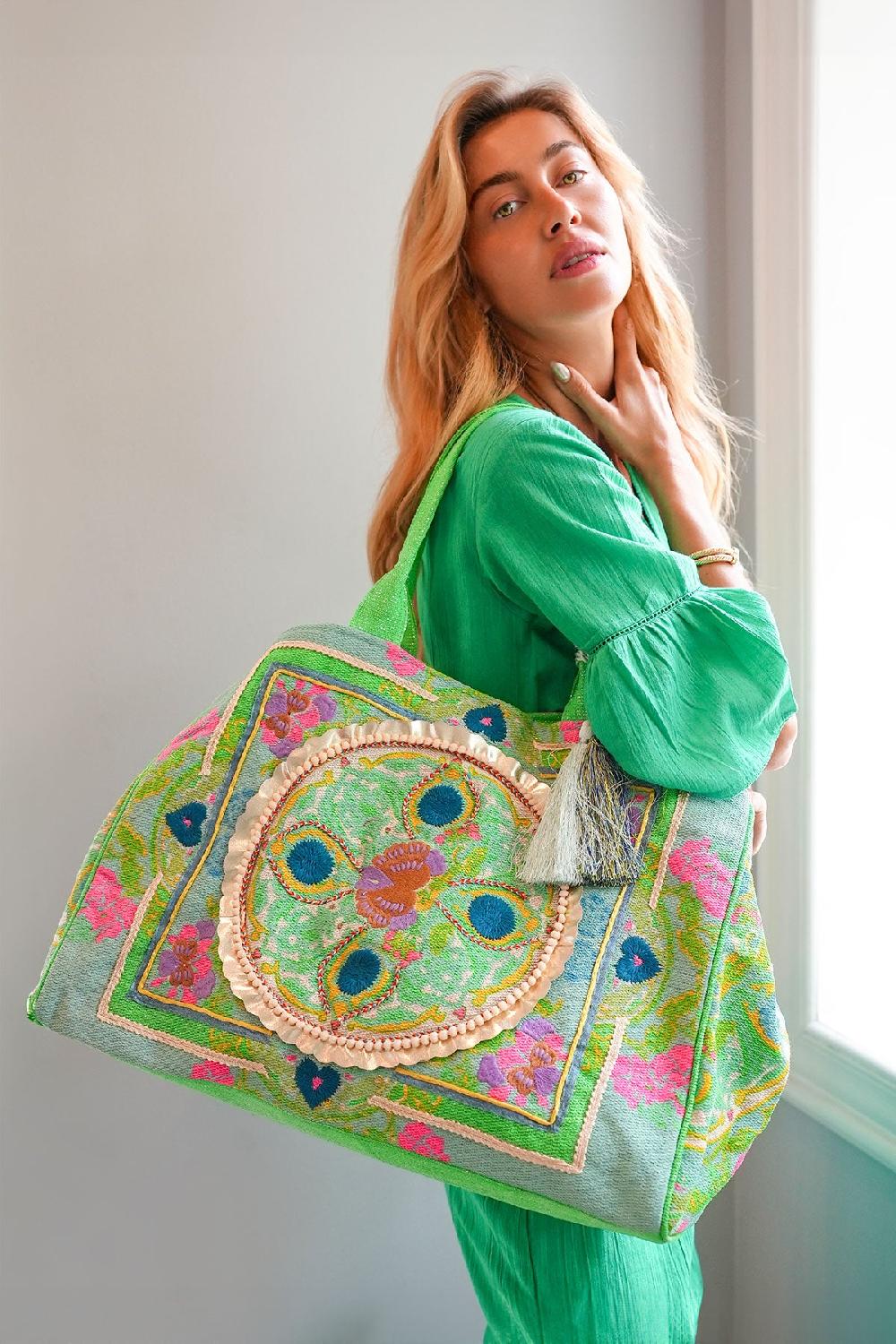 Debbie Katz Boho Bag Lurex Ocean