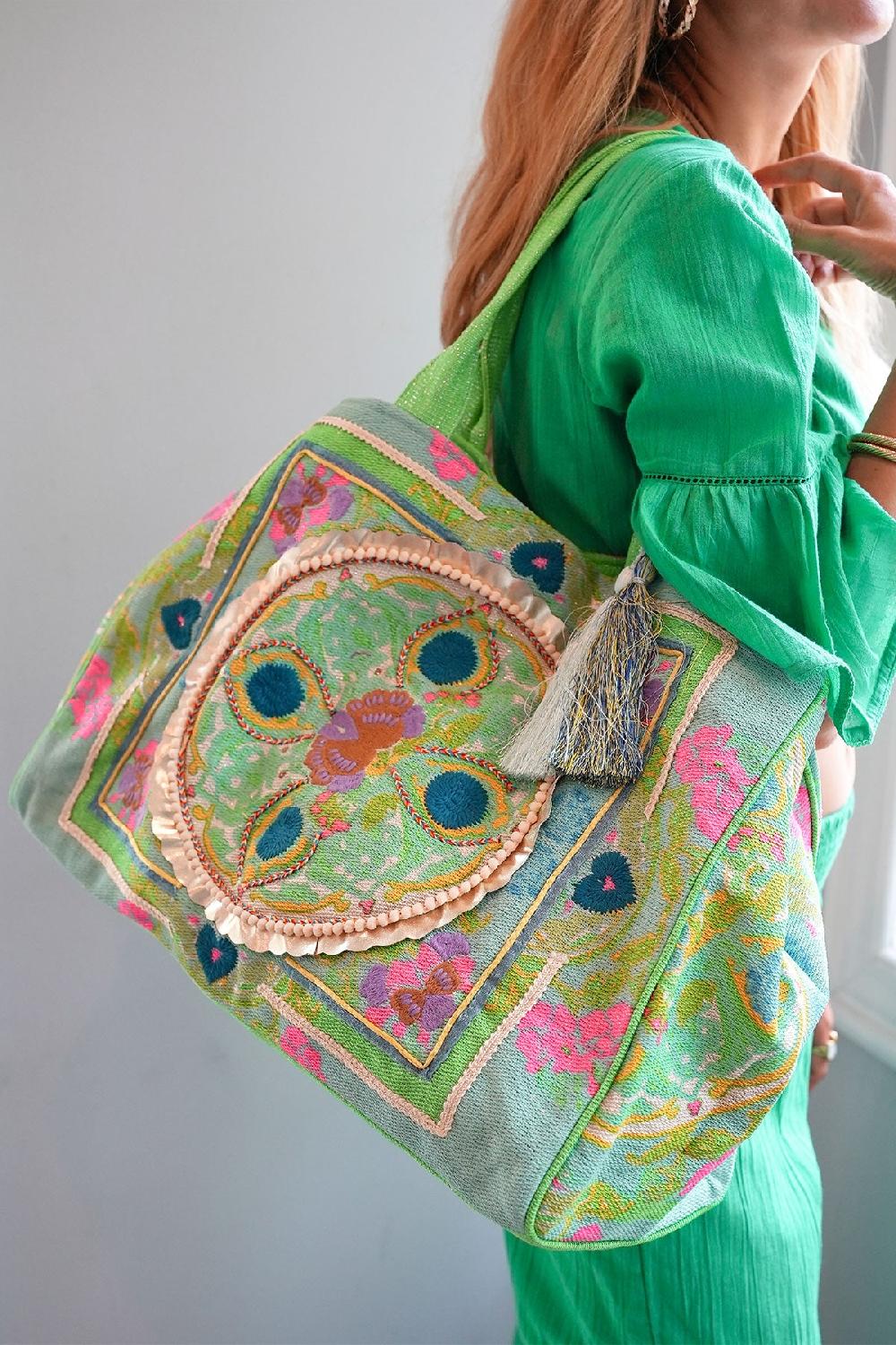 Debbie Katz Boho Bag Lurex Ocean