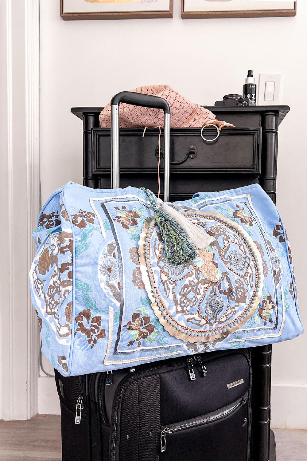 Debbie Katz Boho Beach Bag Azur