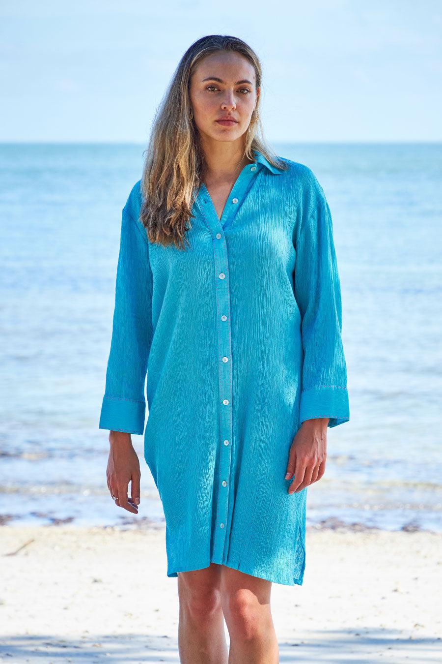 Debbie Katz Brando Tunic Aqua