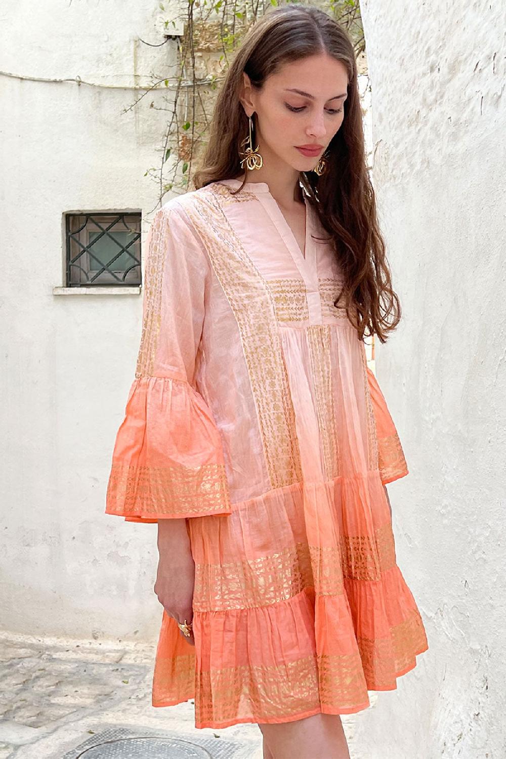 debbie katz Chiara Tunic Coral