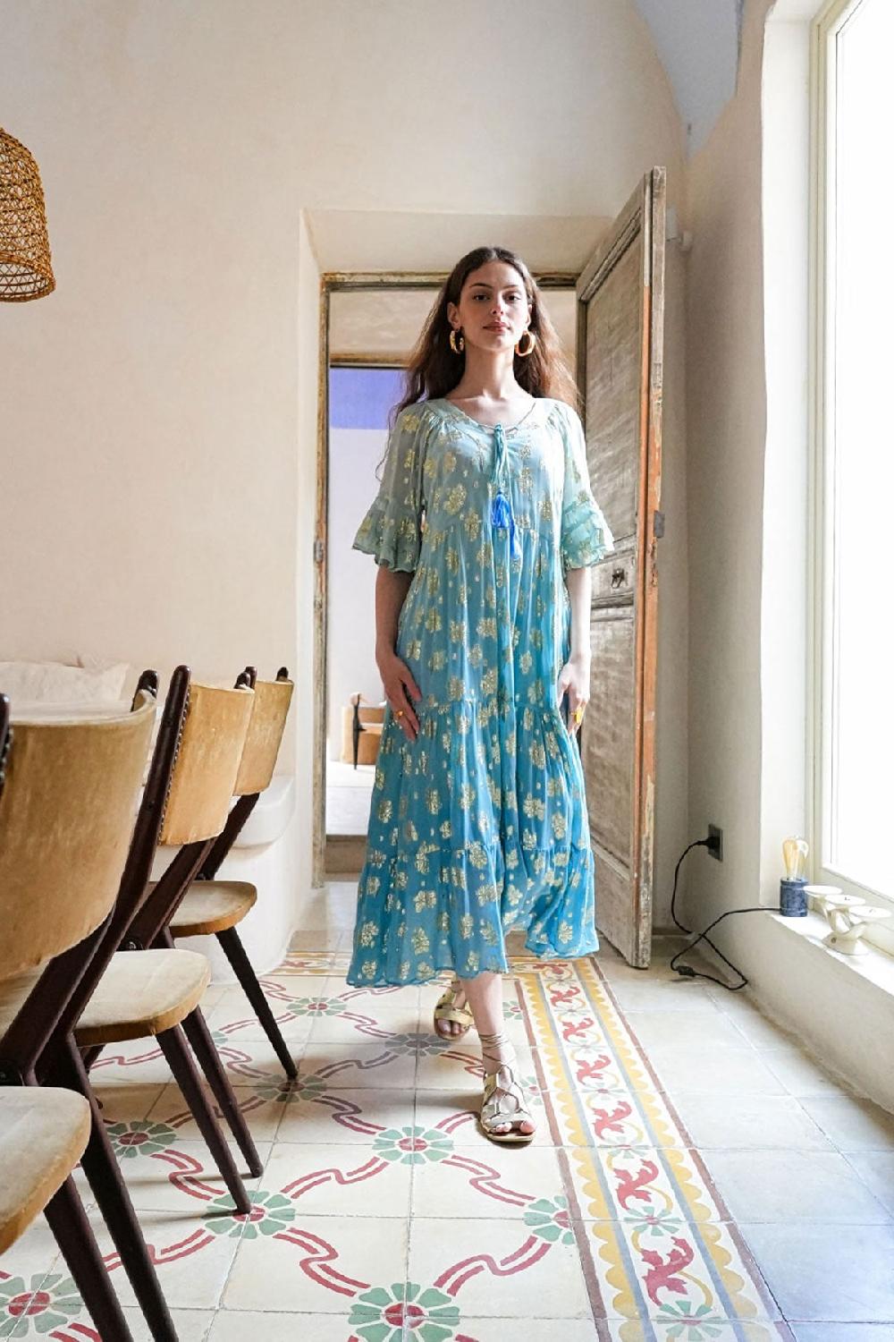 Debbie Katz Daniella Maxi Dress Blue